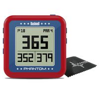 Bushnell Phantom Compact Handheld Golf GPS with Built-in Golf Cart Magnet and Wearable4U Cleaning Towel Bundle (Red)