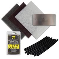 DEMON UNITED Basic Base Repair- Ski and Snowboard Base Repair Kit 10 pcs P-Tex (10 Pcs Black)