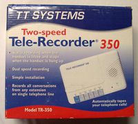 Bell-SONECOR TR-350 2-Speed Automatic Telephone Recording System
