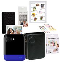 Polaroid POP 2.0 2 in 1 Instant Print Digital Camera (Blue) Starter Kit with Leatherette Case