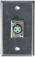 Rapco Horizon SP-1DFS Single Gang Stainless Steel Wall Plate 1) Switchcraft D3F