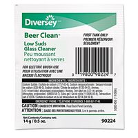 Johnson Diversey Beer Clean Glass Cleaner, Powder.5oz Packet, 100/carton, New