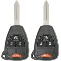 Keyless2Go Keyless Entry Remote Car Key Replacement for Vehicles That Use 4 Button OHT692713AA - 2 Pack