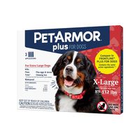 PETARMOR Plus for Dogs Flea and Tick Prevention for Dogs, Long-Lasting & Fast-Acting Topical Dog Flea Treatment, 3 Count