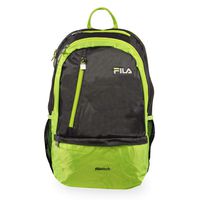 Fila Duel Tablet and Laptop Backpack School, Grey/Lime, One Size