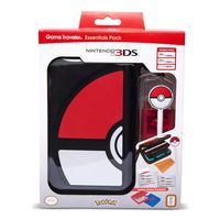 RDS Industries, Nintendo 3DS Game Traveler Essentials Pack - Black Pokeball