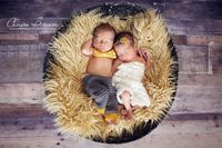 Light Camel Faux Mongolian Fur Photography Prop 20"x36", Newborn Prop, Basket Stuffer, Layering Blanket, Rug (Medium)