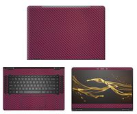 Decalrus - Protective Decal for HP Spectre x360 Convertible 15-bl062nr (15.6" Screen) Laptop Wine Carbon Fiber Skin case Cover wrap CFhpspectre_bl062nrWine