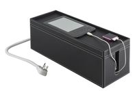 Large Black Cord Cubby, Cord and Cable Management System. Organizes Cords, Wires and Plugs by: Great Useful Stuff