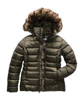 The North Face Women's Gotham Jacket II, New Taupe Green & New Taupe Green Macrofleck Print, X-Small