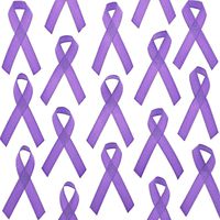 Bright Creations Purple Awareness Ribbons with Pins, 250 Pack