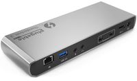 Plugable Thunderbolt 3 Dock, Enables Extra Displays, Wired Network, Audio, and More USB Ports, Compatible with Thunderbolt 3 Macs and PCs (4K DisplayPort or HDMI Display, No Host Charging)