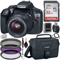 Canon EOS Rebel T6 with EF-S 18-55mm f/3.5-5.6 is II Lens (Black) and Starter Accessory Bundle
