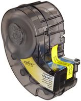 Brady XPS-125-1 IDXPERT PermaSleeve 0.235" Height, 1.015" Width, B-342 Heat-Shrink Polyolefin, Black On White Color Wire Marker Sleeves (100 Per Cartridge)