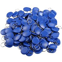 UHPPOTE 100pcs Proximity TK4100 125khz RFID Id Card Keyfob (Color Blue)
