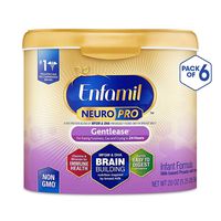 Enfamil NeuroPro Gentlease Infant Formula - Brain Building Nutrition Inspired by Breast Milk - Powder Can, 20 oz. (Pack of 6)