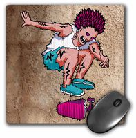 3dRose Skateboard trick, freakin hardflip - Mouse Pad, 8 by 8 inches (mp_124057_1)