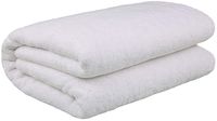 40x80 Inches Jumbo Size, Thick & Large 650 GSM Ringspun Genuine Cotton Bath Sheet, Luxury Hotel & Spa Quality, Absorbent & Soft Decorative Kitchen & Bathroom Turkish Towels, Snow White