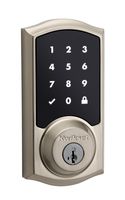 Kwikset 99160-002  916 Z-Wave SmartCode Touchscreen Electronic Deadbolt, Featuring SmartKey in Satin Nickel, Works with Alexa via SmartThings, Wink, or Iris