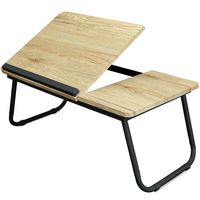 Adjustable Laptop Table, Portable Bed Tray, Book Stand with Foldable Legs