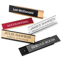 Personalized Desk Name Plates - Custom Office Wall Name Plates - with Holder - 2X8