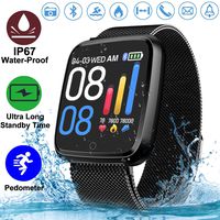 Fitness Tracker for Men - Waterproof Fitness Watch with Heart Rate Blood Pressure Blood Oxygen Monitor, Sport Activity Tracker Wristband Pedometer Calories Sleep monitor bracelet for Android iOS