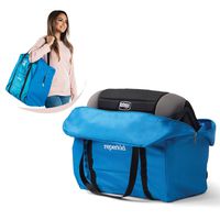 Booster Seat Bag for Airplane Travel for Backless Booster Seat | Booster Seat Gate Check Bag Protects Toddler Booster Seat, Dining Seat When Traveling | Compact Folding Ultra Durable