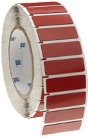 Brady THTEP-172-593-.5RD 1.77" Width x 0.59" Height, B-593 Adhesive-Taped Polyester, Gloss Finish Red Thermal Transfer Printer Raised Panel Label (500 per Roll)