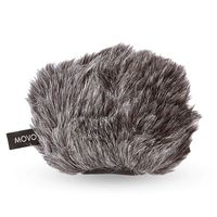 Movo WS-G9 Furry Outdoor Microphone Windscreen Muff for Portable Digital Recorders up to 3" X 1.5" (W x D) - Fits the Zoom H4n, H4n PRO, H5, H6, Tascam DR-40, DR-05, DR-07 and More (Dark Gray)