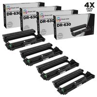 LD Compatible Drum Unit Replacement for Brother DR-630 (4-Pack)