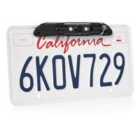 BOYO VTL420CL - Bar-Type License Plate Mounted Backup Camera with Parking Lines and LED Lights (Black)