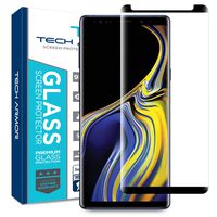 Tech Armor 3D Curved Ballistic Glass Screen Protector for Samsung Galaxy Note 9, CASE-Friendly, (Black) [1-Pack]