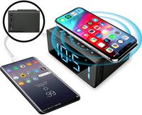 ModernHomeMaker Wireless Charging Radio Alarm Clock Wireless Speakers