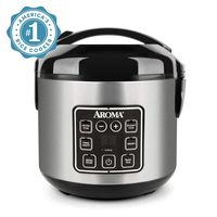 Aroma Housewares ARC-914SBD 2-8-Cups (Cooked) Digital Cool-Touch Rice Grain Cooker and Food Steamer, Stainless, 8 Cup, Silver