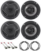 Rockville 6.5" Factory Door+Panel Speaker Replacement for 2001-2005 Honda Civic