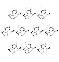 10 Pack Maxtop ASK2425-H2 1-Wire Clear Coil Surveillance Kit Earphone for Hytera HYT TC-1688 TC-320