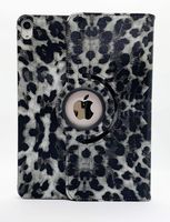 iPad Pro 12.9 Case 2018 (New Model), LiViTech(TM) Leopard Print Design Series 360 Degree Rotating PU Leather Auto Sleep/Wake Stand Function for iPad Pro 12.9 Case Cover 2018 3rd Generation (Gray)
