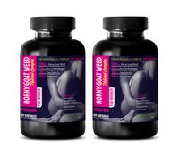 Female Testosterone Supplement - Horny Goat Weed Natural Complex for Women - Ginseng Supplement for Women - 2 Bottles 120 Capsules
