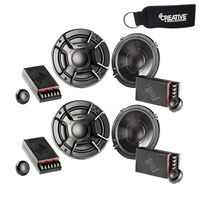 Polk Audio - Two Pairs of DB6502 6.5" Component Speaker - Marine and Powersports Certification