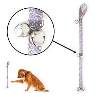 Mighty Paw Tinkle Bells 2.0, Designer Dog Doorbells, Stylish Fabric with Premium Quality Bells, Housetraining Doggy Door Bells for Potty Training (Stormy Grey - Paisley)