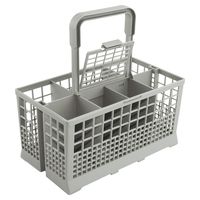 Universal Dishwasher Cutlery Basket (9.5 x 5.4 x 4.8 inches) Compatible with Kenmore, Whirlpool, Bosch, Maytag, KitchenAid, Samsung, GE, and more