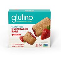 Glutino Gluten Free Oven Baked Bar, Strawberry, Naturally Flavored, 5 Count