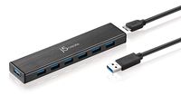 j5create USB 3.0 7 in 1 HUB USB 3.0 Micro B to USB Type-A Cable | 2.4A Fast Charging | Power Adapter 5v/4A | Compatible with Windows, Mac, Linux, Smartphones, Tablets, iPad