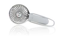 Buggygear 3 Speed USB Rechargeable Turbo Fan, Gray/Chrome