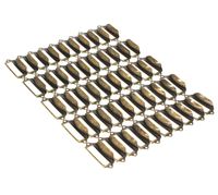 WEICHUAN 50 Pieces 69mm29mm Card Holder Drawer Pull/Label Frames Card/Label Holder/Tag Pull/Cabinet Frame Handle/File Name Card Holder - Metal Art Bronze Tone with Screws