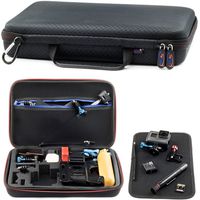 Large Action Camera Carrying Case For GoPro HERO FUSION Akaso EK7000 Brave 5 4 Apeman EKEN H9R Fitfort Crosstour Campark ACT74 ACT76 Davola Dragon Touch Jeemak YI 4K Cam HD 12x8x2.5 Inches Big