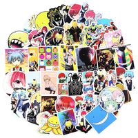 Assassination Classroom Cartoon Stickers for Teens Laptop Cars Journals Computer Skateboard Waterproof Japanese Anime Decals 50pcs