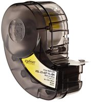 Brady XSL-23-427-YL-BK IDXPERT 4" Height, 1" Width, B-427 Self-Laminating Vinyl, Black On Yellow/Translucent Color Label (85 Per Cartridge)
