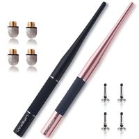 [1st Gen] LifeFan Stylus High Precise 2-in-1 Double End with Replacement Tips (2 Pack-Rose Gold&Black)