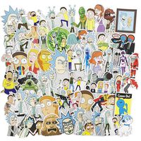 Cool Cartoon Laptop Stickers 100Pcs Pack, Water Bottle Travel Case Computer Wall Skateboard Motorcycle Phone Bicycle Luggage Guitar Bike Stickers Decal